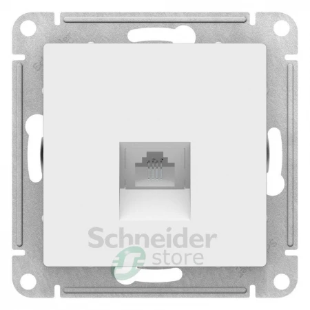 ATN000181 - ATLASDESIGN РОЗЕТКА телефонная RJ11, механизм, БЕЛЫЙ