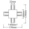 Коннектор X-образный Crystal Lux CLT 0.2211 04 WH