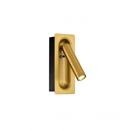 DW-W240601 BLACK CASE+BRASS SURFACE (1) Настенный Светильник (NW) # 