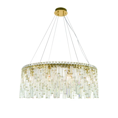 6073P/12A PLATING BRASS H+CLEAR (1) Люстра NW 