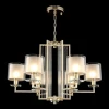 Подвесная люстра Crystal Lux Nicolas SP-PL6 Gold/White