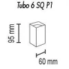 Потолочный светильник TopDecor Tubo6 SQ P1 09