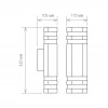 Настенный уличный светильник 1443 Techno черный IP54 Elektrostandard 1443 Techno черный