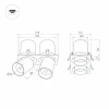 Встраиваемый светодиодный спот Arlight LTD-Pull-S110x210-2x10W Warm3000 031362