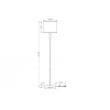 Торшер Arte Lamp North A5896PN-1CC