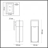 Уличный настенный светильник Odeon Light Capi 4962/1W