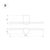 Настенный светодиодный светильник Arlight SP-Vinci-M-S1200x55-12W Day4000 036930 Настенный светодиодный светильник Arlight SP-Vinci-M-S1200x55-12W Day4000 036930