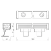 Линейный светодиодный прожектор Arlight AR-LINE-1000-24W Day4000 (GR, 15x60 deg, 230V) 041731