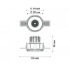 Встраиваемый светодиодный светильник Italline IT08-8021 white 4000K