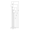 Торшер Escada Denver 1109/4 White/Silver