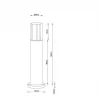 Уличный светильник Arte Lamp Seginus A6515PA-1BK