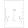 Подвесная люстра Arte Lamp Kensington A4098LM-8CC