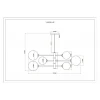 Подвесная люстра Moderli Molecule V10838-6P