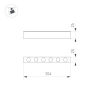 Трековый светодиодный светильник Arlight Mag-Dots-25-L200-6W Warm3000 046323