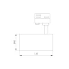 Трековый светодиодный светильник Arlight LGD-Calipso-4TR-R85-20W Day4000-Mix 046739 Трековый светодиодный светильник Arlight LGD-Calipso-4TR-R85-20W Day4000-Mix 046739