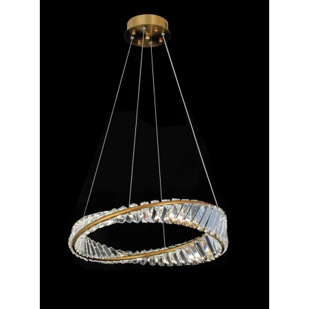 Люстра подвесная Alfa Light F4024-68 φ500 GD LED 64+64W