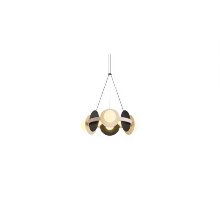 Люстра подвесная Alfa Light F3924-13 black+wh ite 6/30W6/30W D60*H12 0