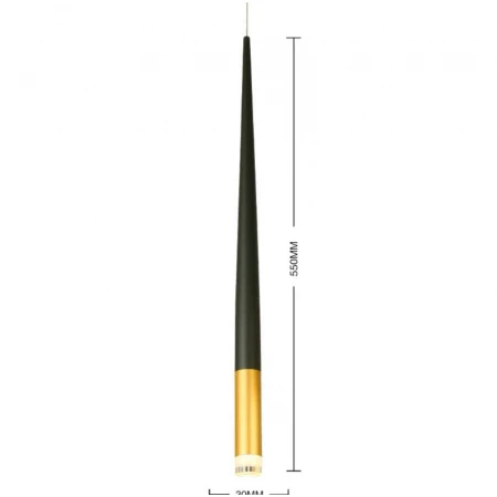 Подвесной светильник Alfa Light F3724-13 одиночный черный+золотой
