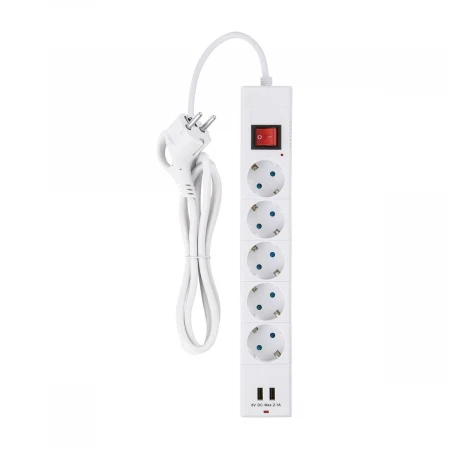 Сетевой фильтр Duwi 2хUSB 5гн 1,5м с/з 32590 1