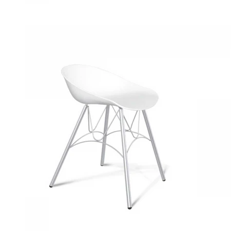 Барный стул Sheffilton SHT-ST19/S100 белый/хром лак 5252571401