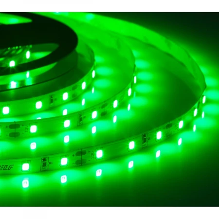 Лента светодиодная ELF 300SMD диодов (2835), 12В, 5м, зеленая ELF-300SMD2835NWG Лента светодиодная ELF 300SMD диодов (2835), 12В, 5м, зеленая ELF-300SMD2835NWG
