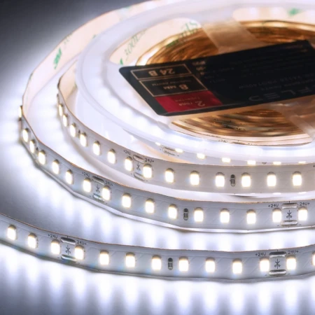 Лента светодиодная ELFLED PRO140, 128/м (2835), 24В, 12Вт/м, 5м, белый 6500-7000К ELFLED-24128-PRO140w Лента светодиодная ELFLED PRO140, 128/м (2835), 24В, 12Вт/м, 5м, белый 6500-7000К ELFLED-24128-PRO140w