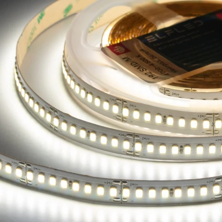 Лента светодиодная ELFLED PRO140, 192/м (2835), 24В, 18Вт/м, 5м, белый нейтральный 4000-4500К ELFLED-24192-PRO140nw