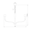 Подвесная люстра Eurosvet Rhyton 60167/8 никель