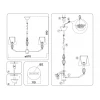 Подвесная люстра Ambrella Light High Light Ceramo Classic LH75063