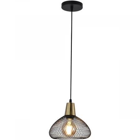 Люстра Reluce 03204-3.9-01 BK+COPPER