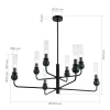 Подвесная люстра ST Luce Medea SL1244.403.08