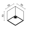 Потолочный светодиодный светильник Maytoni Technical Alfa LED C065CL-L12W3K-D