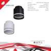 Потолочный светильник Reluce 53001-9.5-001IL GX53+LED3W BK
