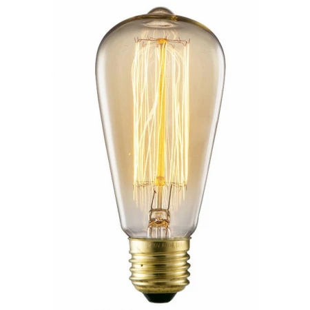 Лампа с декоративной нитью накаливания arte lamp ed-st64-cl60 bulbs e27 60w 220v ip20