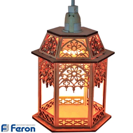 Световая фигура "деревянный фонарь", lt093