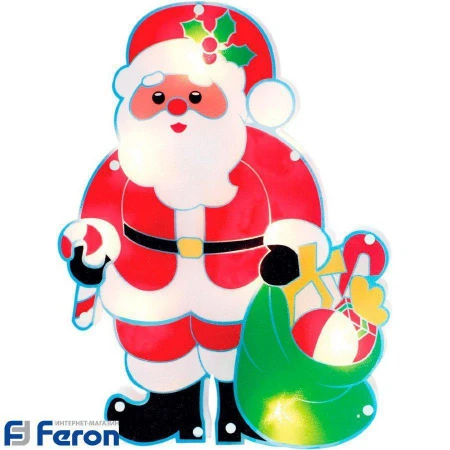 Световая фигура "дед мороз с подарками", lt056