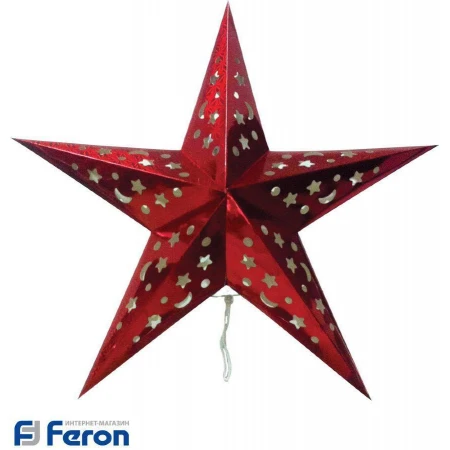 Новогоднее украшение "красная звёздочка", lt103