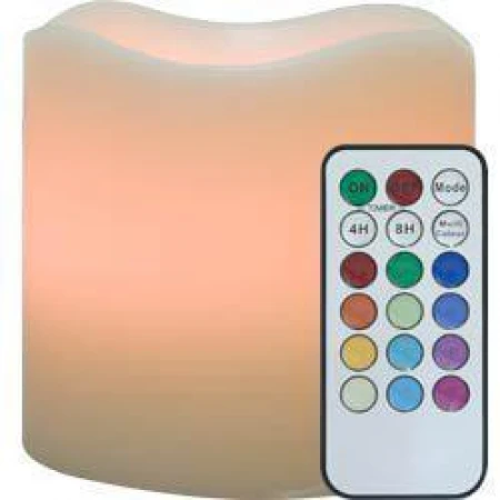 Светильник переносной "свеча" на батарейках ааа,  1шт*1led rgb, пульт в комплекте, fl084