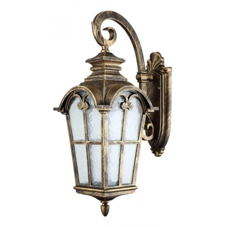 Светильник садово-парковый Feron PL5103 четырехгранный на стену вниз 100W 230V E27, черное золото