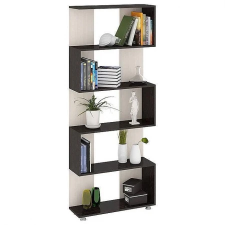 Стеллаж Тип 4 венге цаво/дуб молочный