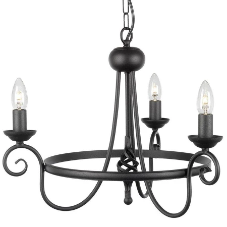 Люстра Elstead Lighting HR3A BLACK HARLECH