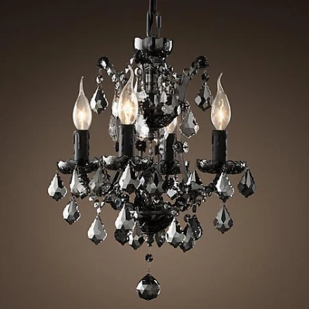 Люстра BLS 30471 19th c. Rococo iron and Smoke crystal