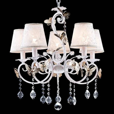 Люстра Natali Kovaltseva 11386/5C WHITE GOLD ANASTASIA