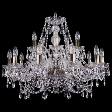 Хрустальная люстра Bohemia Ivele Crystal 1411/10+5/240/Pa