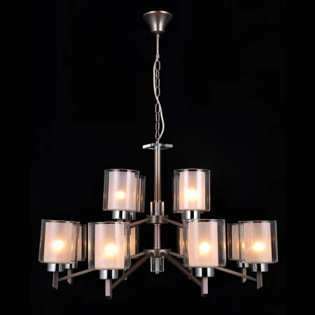 Люстра Natali Kovaltseva DOUBLE 81049-12C ANTIQUE SILVER