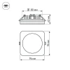 Встраиваемый светодиодный светильник Arlight LTD-96x96SOL-10W Warm White 3000K 017635