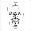 Настольная лампа Odeon Light Safira 2802/1T
