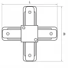 Коннектор X-образный Lightstar Barra 502146